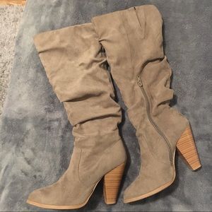 Charlotte Russe Tan Women’s Tall Fall  Boots
